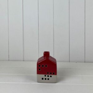 Red Ceramic House Decoration with LED