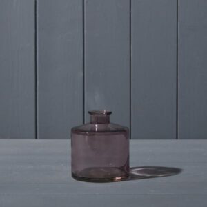 Amethyst Squat Glass Bottle