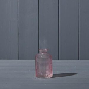 Lavender Dimpled Glass Bottle
