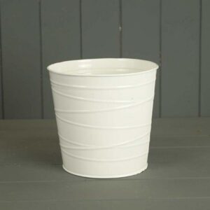 White Zinc Pot