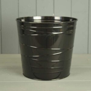 Black Zinc Pot (with drainage Holes)