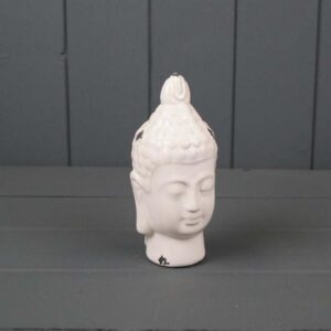 White Ceramic Buddha Head