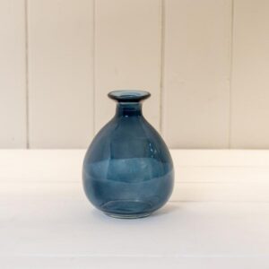 Blue Glass Bud Vase