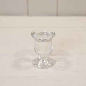Clear Glass Candle Stick Holder