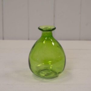 Emerald Green Glass Bud Vase