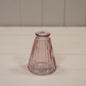 Lavender Ribbed Glass Bottle