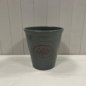 Grey Round Love Heart Tree Recycled Plastic Planter TD23cm