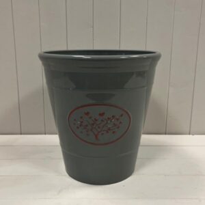 Grey Round Love Heart Tree Recycled Plastic Planter TD30cm