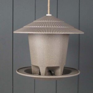 Earthy Deluxe Round Bird Feeder - Straw