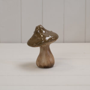 Brown Ceramic Mushroom