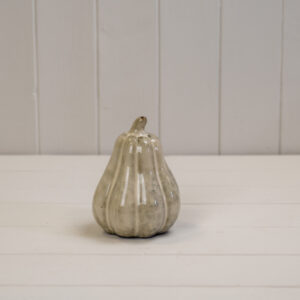 Beige Mottle Ceramic Pumpkin Decoration