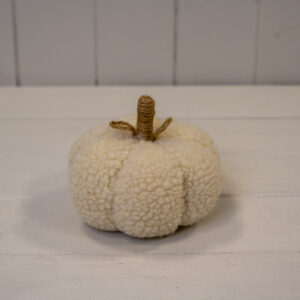 Cream Fabric Pumpkin