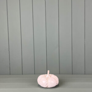 Glazed Ceramic Pumpkin with Textured Detail Decoration