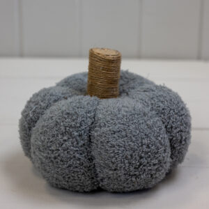 Grey Fabric Pumpkin