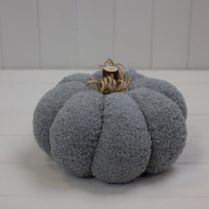 Grey Fabric Pumpkin