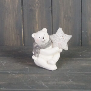 Ceramic Bear deco with light