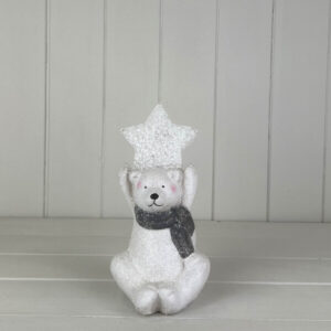 Ceramic Bear deco with light