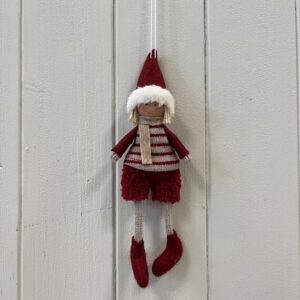 Hanging Red stripey Jumper Boy Doll