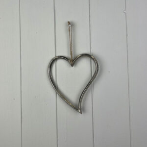 Silver Metal Heart