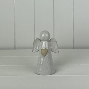 White Ceramic Angel Ornament