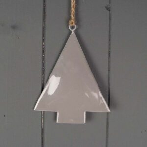 Hanging Grey Enamelled Tree