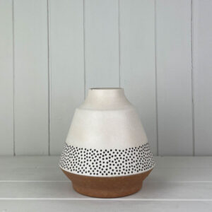 Earthy Dotty Bamboo Skandi Vase