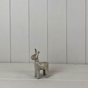 Beige Mottle Ceramic Reindeer Decoration