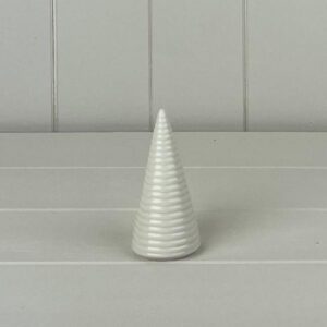Glazed Ceramic Tree Ornament With Textured Detail