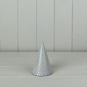 Glazed Ceramic Tree Ornament with Textured Detail