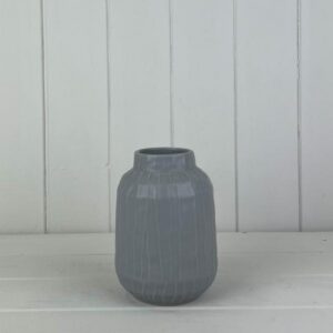 Glazed Pastel Grey Vase