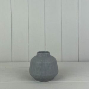 Glazed Pastel Grey Vase