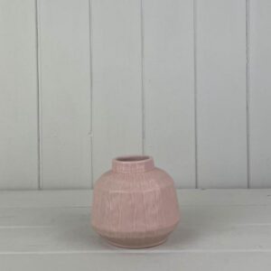 Glazed Pastel Pink Vase