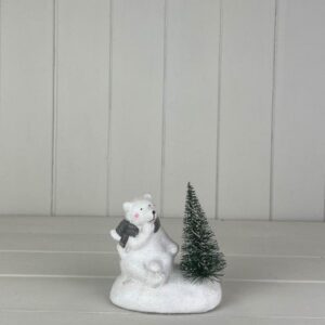 Ceramic Bear deco with light