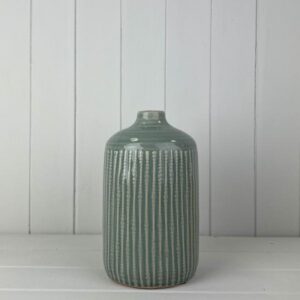 Ceramic Indented Flower Vase