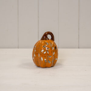 Brown Ceramic Pumpkin Tealight