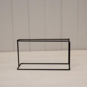 Black Metal Display Stand for 3 Bottles