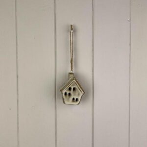 Beige Mottle Ceramic Hanging House Decoration
