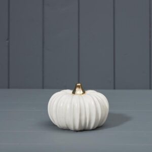 White Ceramic Pumkpin