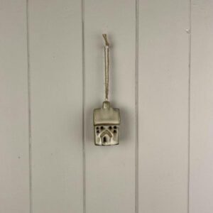 Beige Mottle Ceramic Hanging House Decoration
