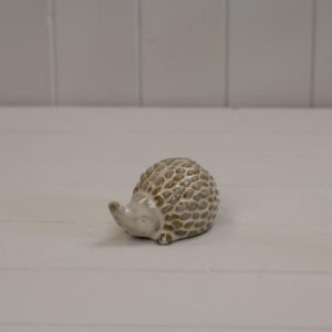 Beige Mottle Ceramic Hedgehog Decoration