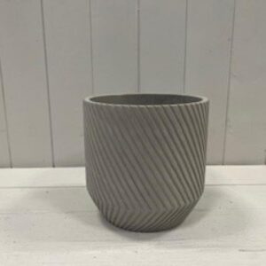16cm Cylinder Diagonal Grid Pot