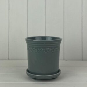 Grey Saucer Pot TD13cm