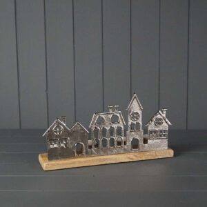 Metal Townscape Tealight Holder