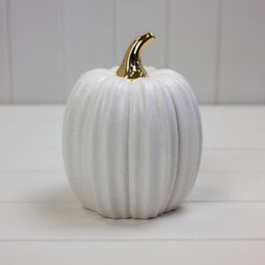 White Ceramic Pumpkin