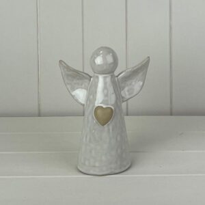 White Ceramic Angel Ornament