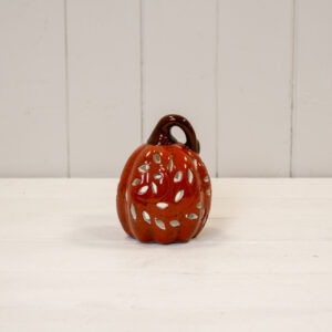 Orange Ceramic Pumpkin Tealight