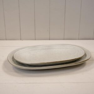 Satchville Stoneware Large Oval Plate