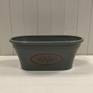 Grey Round Love Heart Tree Trough Recycled Plastic Planter 7.7LTR