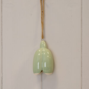 Green Ceramic Hanging Flower Decoration