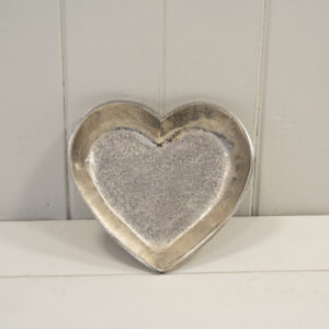Silver Heart Shape Plate